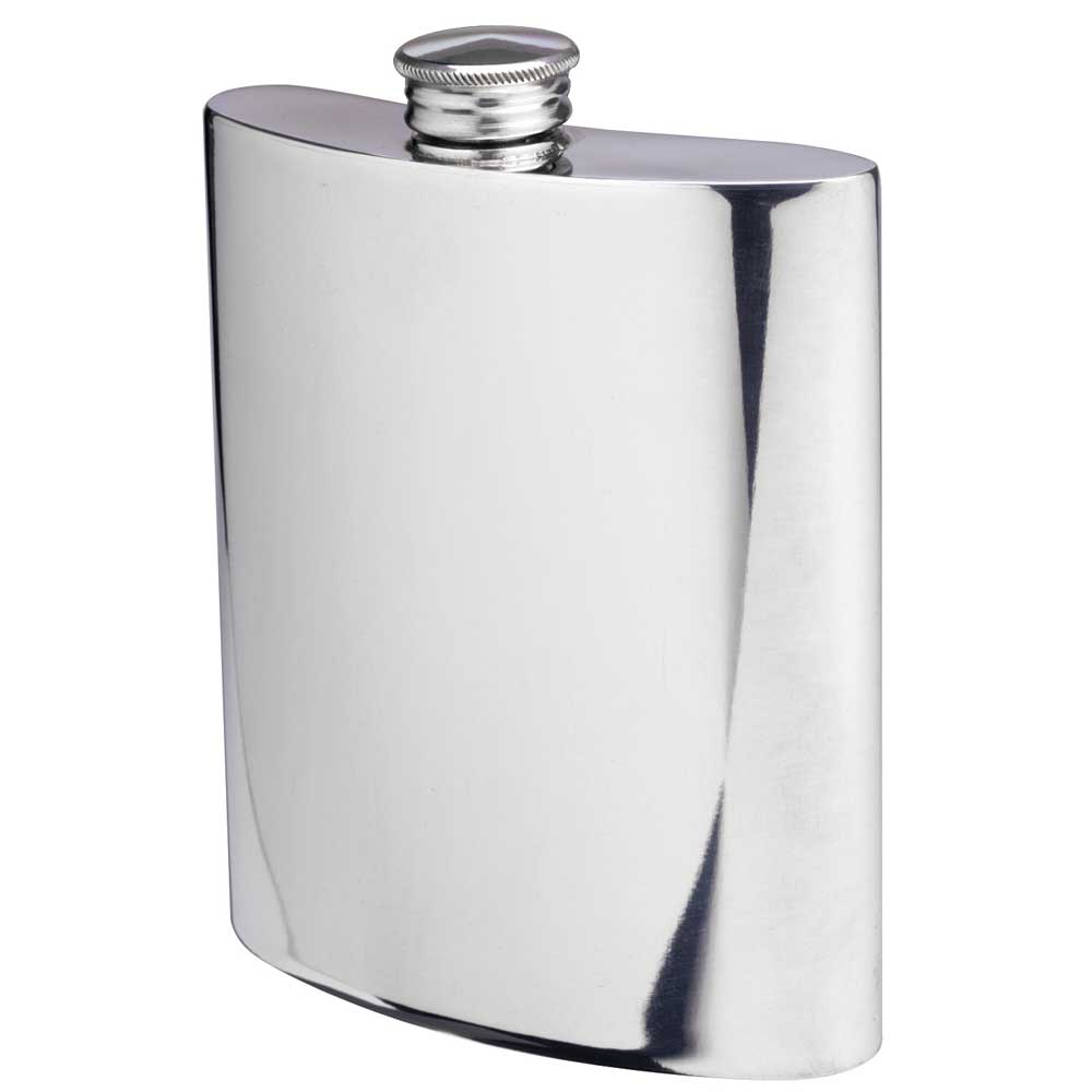 Pewter Hip Flask, 6 oz