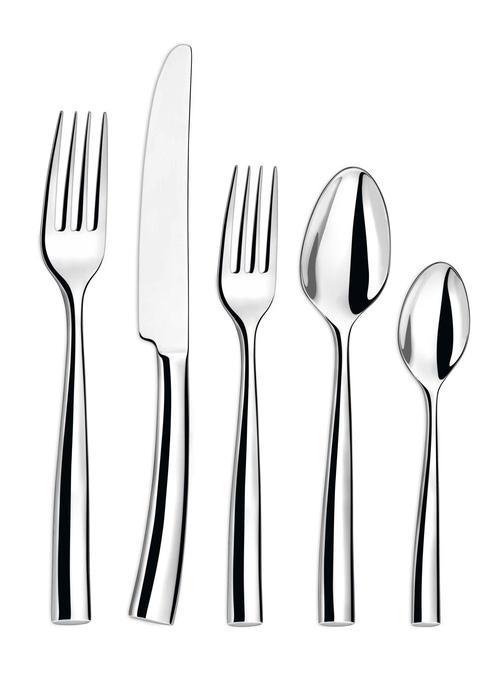 Silhouette Flatware 5 pc Place Setting, 18/10 Stainless Steel
