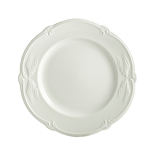 Rocaille Canape Plate, White