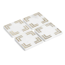 Load image into Gallery viewer, Marmo Marble Square Coasters
