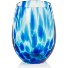 Load image into Gallery viewer, Blue Tortoise Stemless All Purpose Glass
