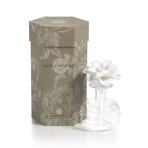 Grand Casablanca Porcelain Diffuser, White Hibiscus