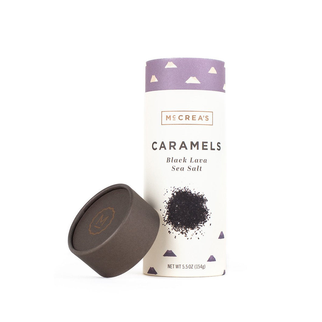 McCrea's Black Lava Sea Salt Caramels Tube, 5.5oz