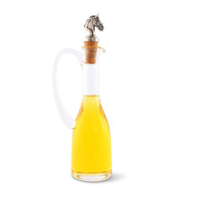 Load image into Gallery viewer, Cruet Bottle with Horse Head Cork Stopper
