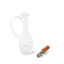 Load image into Gallery viewer, Cruet Bottle with Horse Head Cork Stopper
