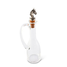 Load image into Gallery viewer, Cruet Bottle with Horse Head Cork Stopper
